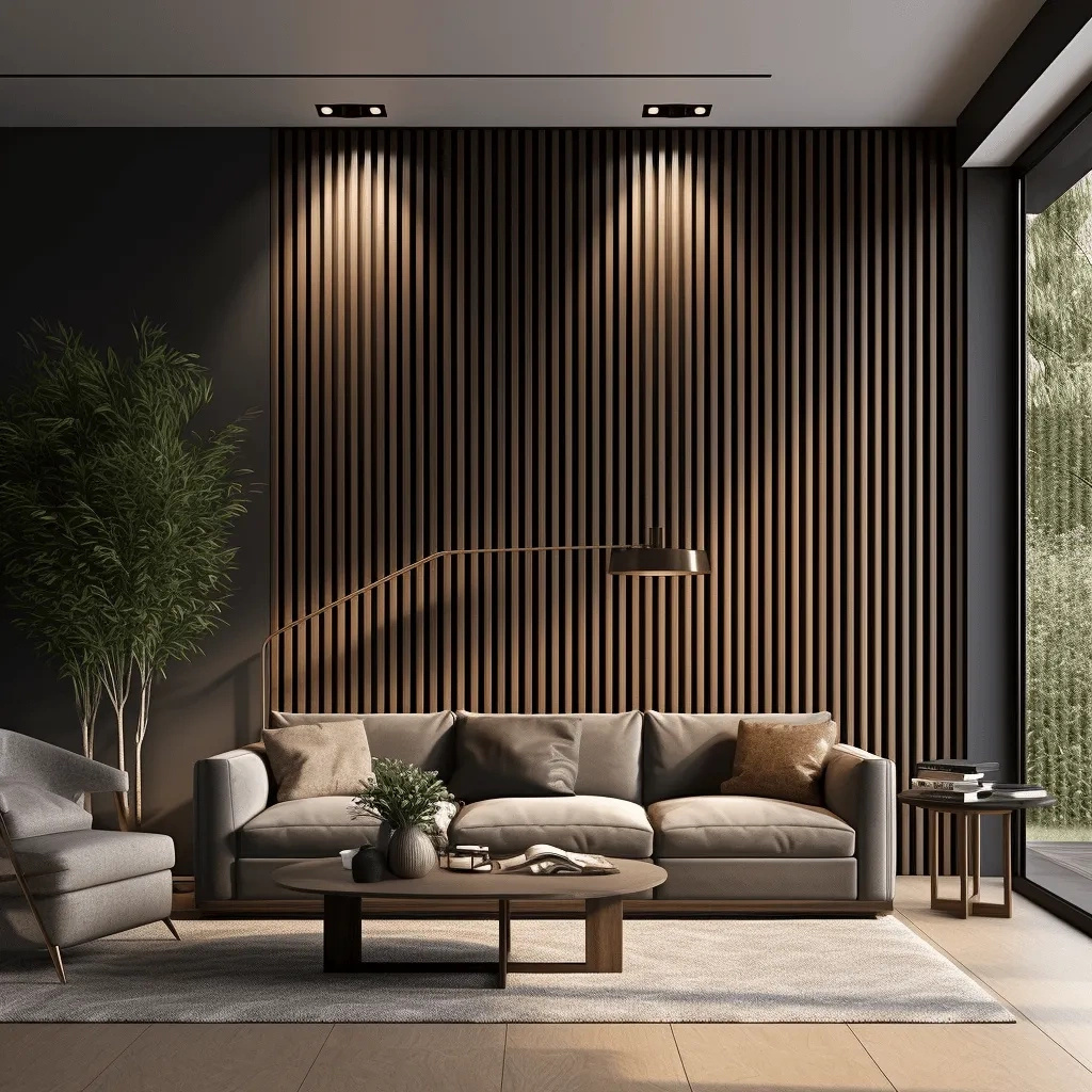 Lamela ścienna Dąb Ciemny L0104T wym. 200 x 1.2 x 12 cm, z PolyForce, kolor ciemny dąb