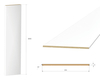 Listwa boazeryjna ELEGANT XL, boazeria ścienna MDF, do malowania