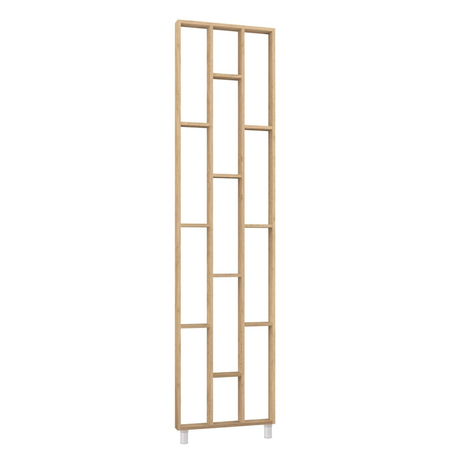 Nowoczesny regał ażurowy dekoracyjny kolor Dąb Saragossa 75x634x2500 mm