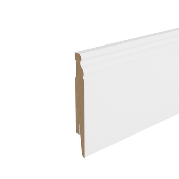 Listwa przypodłogowa MDF - ESTILO 12cm - Biała Premium