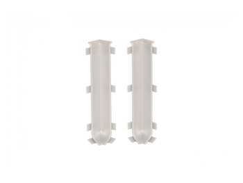 Narożnik wewnętrzny listwy podłogowej Creativa LP100 platyna EC43S - 2 szt