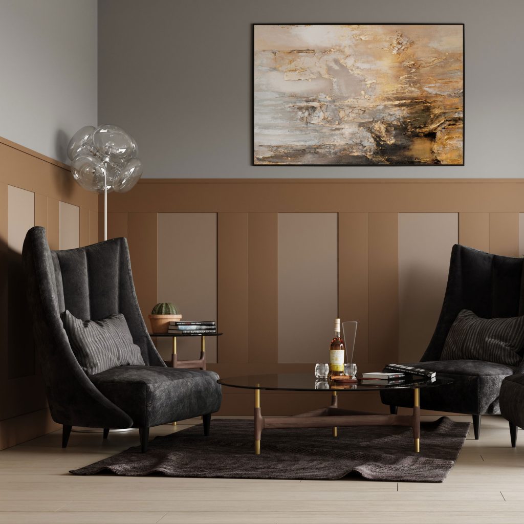 Listwa boazeryjna ELEGANT XL, boazeria ścienna MDF, do malowania, 207x20 cm