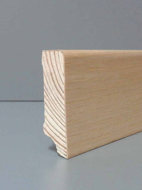 Listwa przypodłogowa fornirowana lakierowana CP58 R30 (240 cm x 5,8 cm x 1,6 cm) jesion select