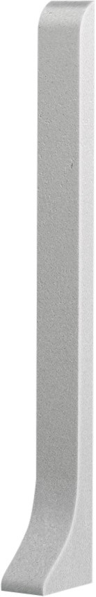 Zakończenia listwy przypodłogowej Creativa LP80 odcień aluminium Lewe+Prawe