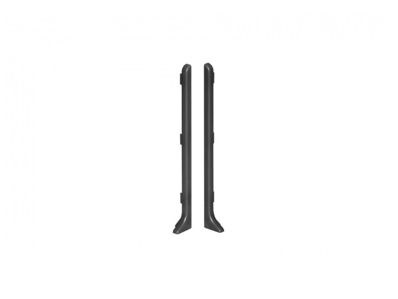 Zakończenia listwy podłogowej Creativa LP100 grafitowy RAL7021 Lewe+Prawe