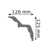 Listwa gzymsowa gładka Creativa LGG-34, wym. 12.6 x 12.5 x 240 cm