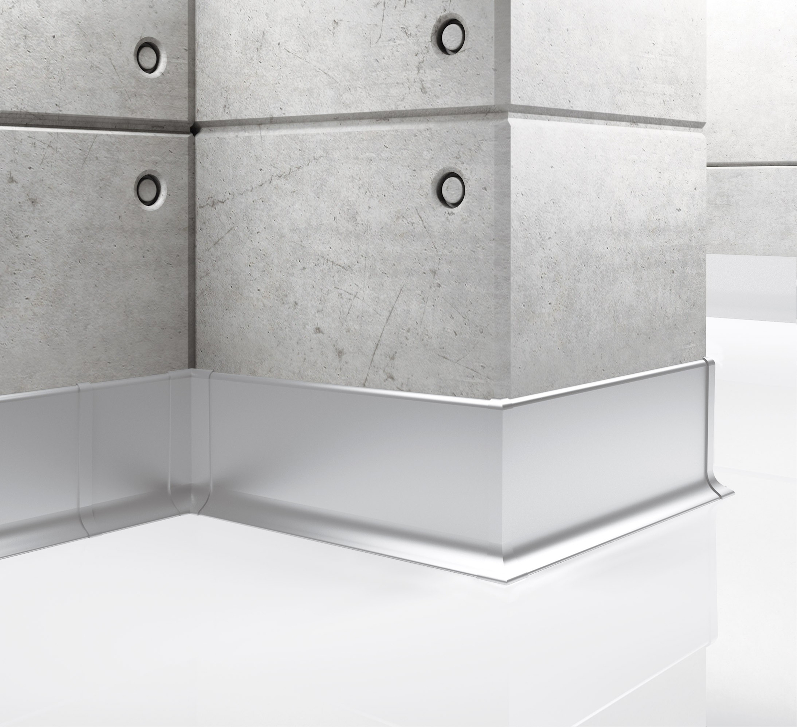 Listwa przypodłogowa aluminiowa, cokół Creativa LP59 250cm