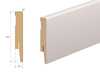 PRÓBKA 20 CM - Listwa przypodłogowa MDF TRIO R5, Kaszmir, 10cm