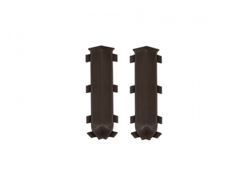 Narożnik wewnętrzny listwy podłogowej Creativa LP80 kawowy EC40S - 2 szt