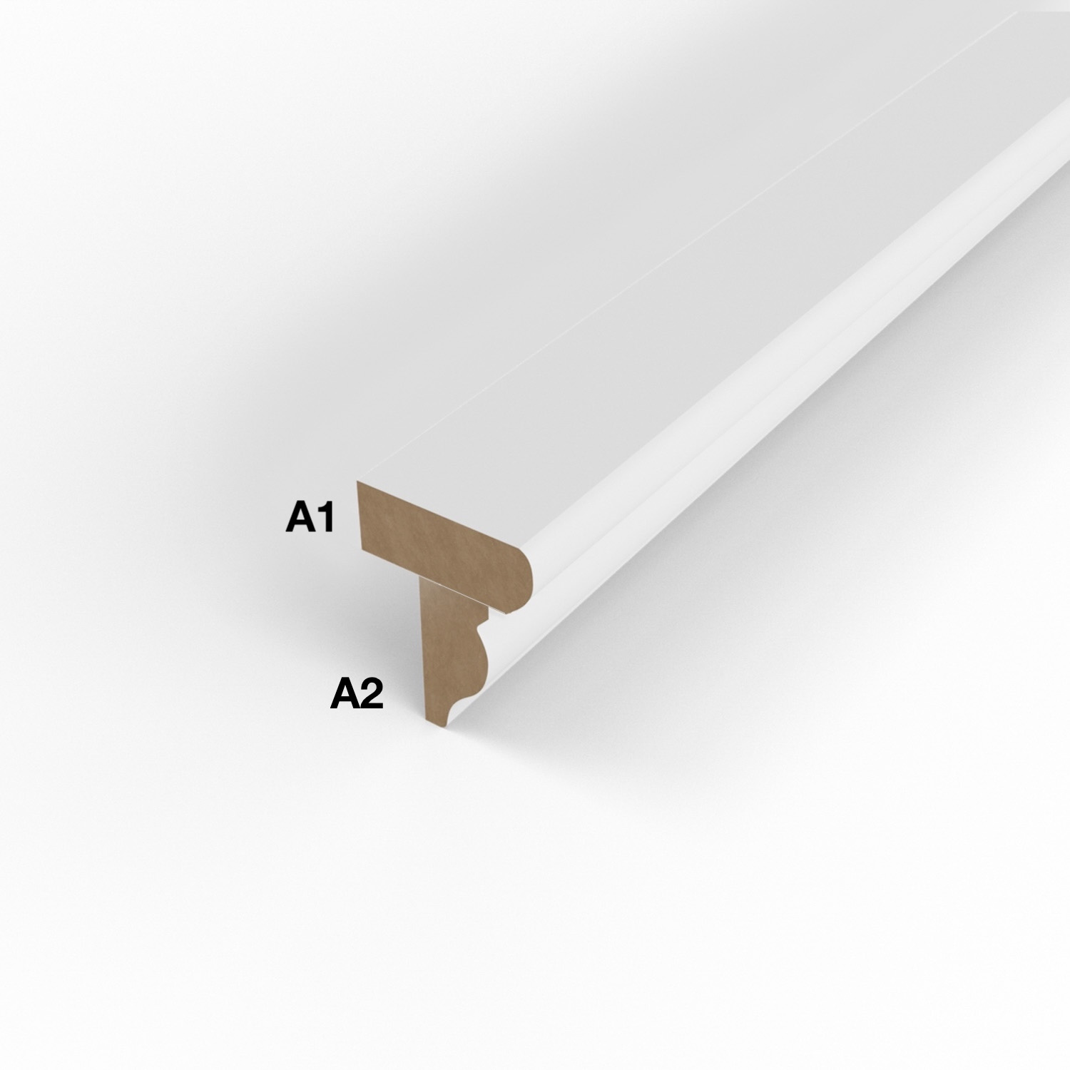 Wieniec lakierowany do boazerii NOVA 5cm