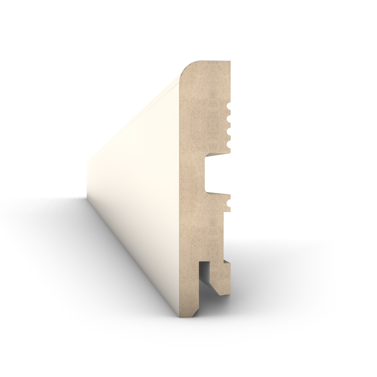 Listwa przypodłogowa MDF FOGE LB1 - 80 kaszmir półmat, lakierowana