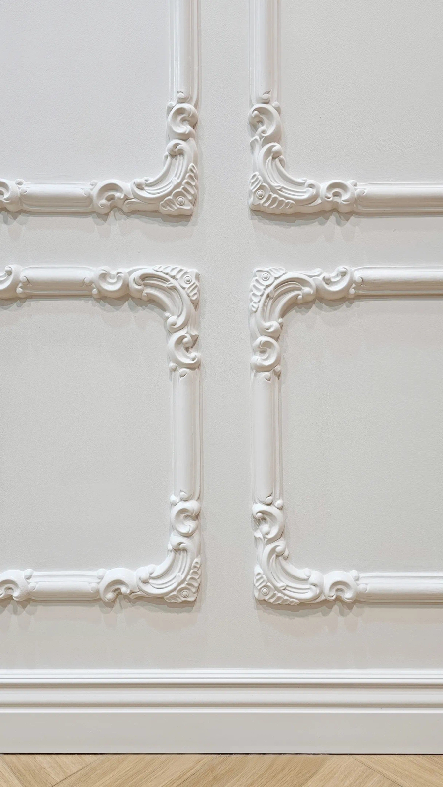 Listwa ścienna MDD332 biała wym. 200 x 1.7 x 4.1 cm, z ProFoam