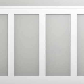 Lakierowana boazeria angielska PRIME-1, zestaw listew boazeryjnych MDF - wymiary 200 x 127 cm