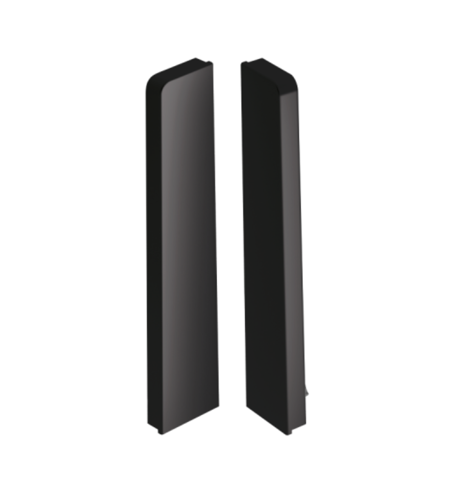 Zakończenia/zaślepki (L+P) MASTERLINE 80 Czarny RAL 9005 Mat