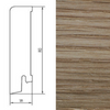 Drewniana listwa przypodłogowa olejowana 80/18 (240 cm x 8 cm x 1,8 cm) Dąb Szczotka Olej