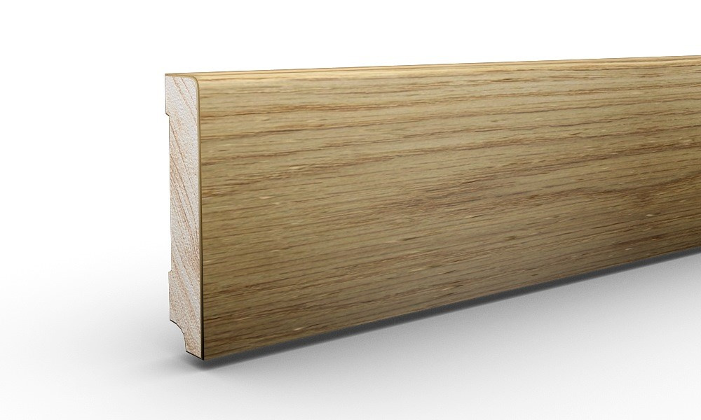 Listwa przypodłogowa fornirowana lakierowana CP80 R3 (240 cm x 8 cm x 1,8 cm) dąb