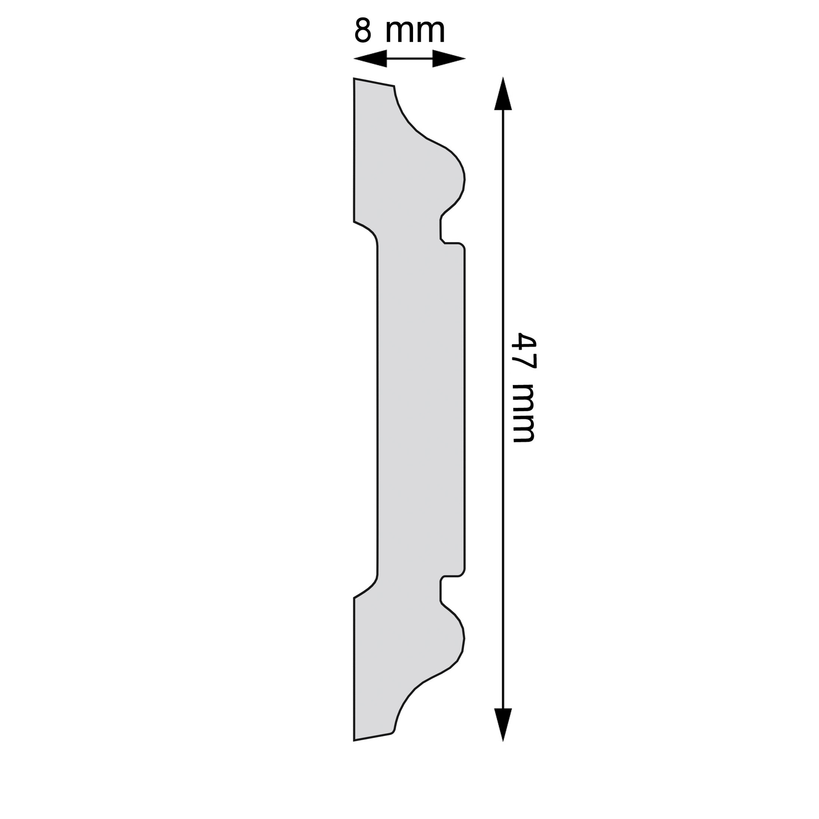 Listwa gładka Creativa LPC-53