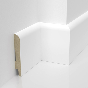 Listwa przypodłogowa MDF lakierowana biała z wodoodporną powłoką SOLO SLIM 8cm