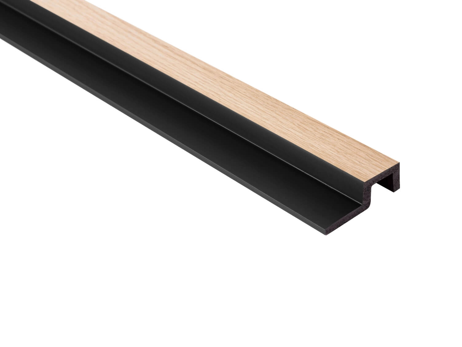 Zakończenie lameli Prawe Dąb Jasny L0302R wym. 270 x 2 x 6.2 cm, z PolyForce, w kolorze jasny dąb