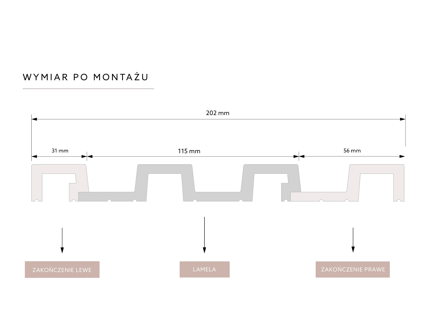 Lamela ścienna Dąb Naturalny L0305T kolor naturalny dąb wym. 200 x 2 x 11.5 cm, z PolyForce