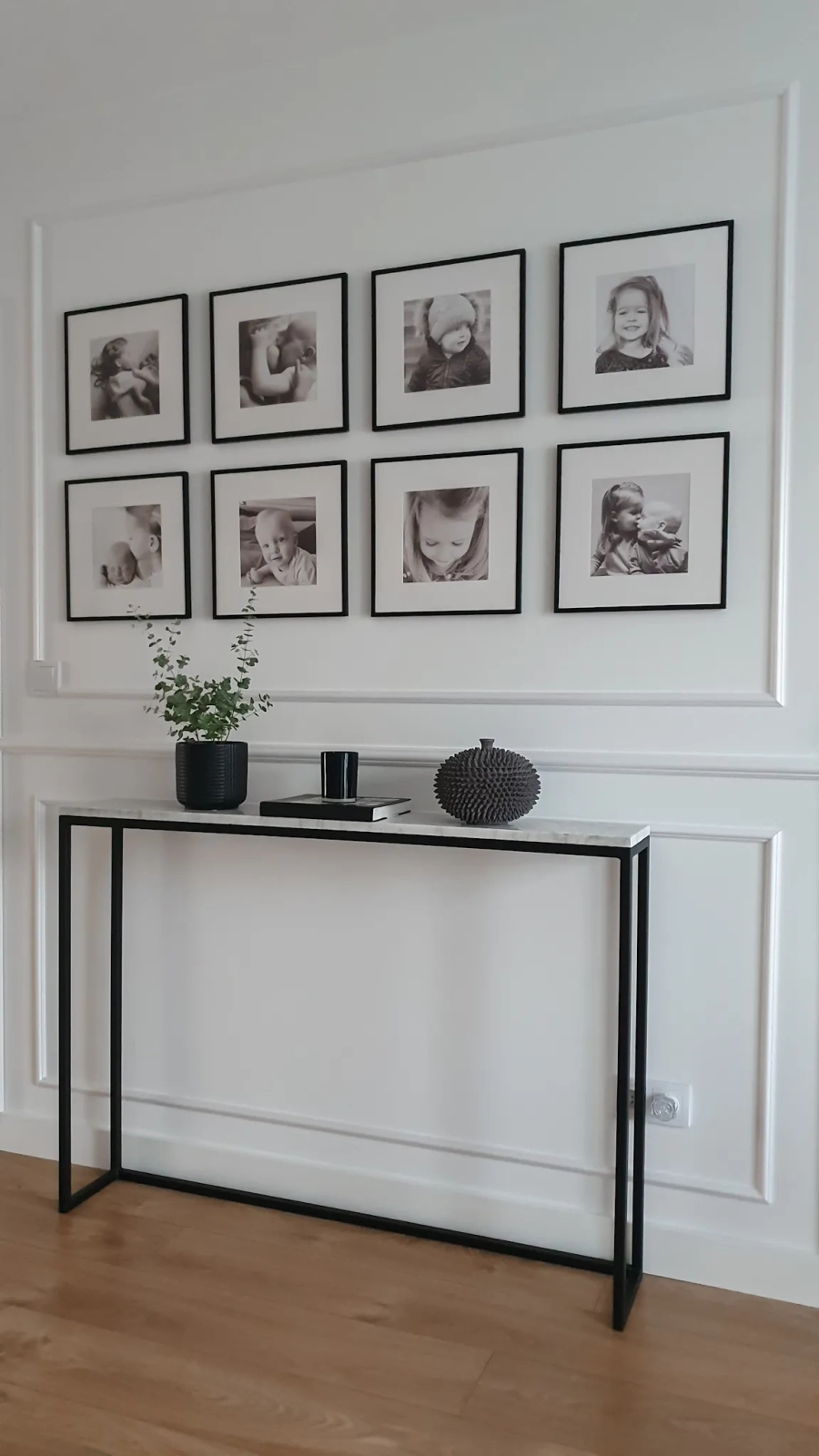 Listwa ścienna MD003 biała wym. 200 x 2.2 x 1 cm, z PolyForce