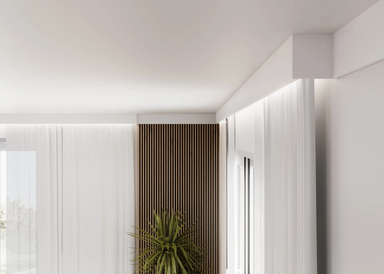 Listwa przypodłogowa MD013 biała wym. 200 x 1 x 10 cm, z poliuretanu PolyForce