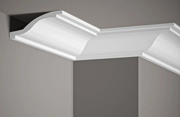 Listwa przysufitowa biała MDB127 wym. 200 x 13 x 6 cm, z ProFoam