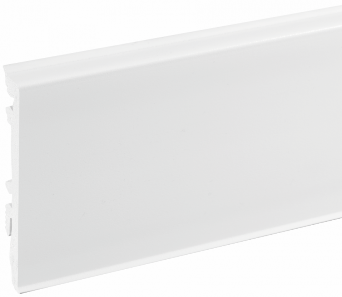 Listwa przypodłogowa PVC MASTERLINE 80 Biały RAL 9003 Mat