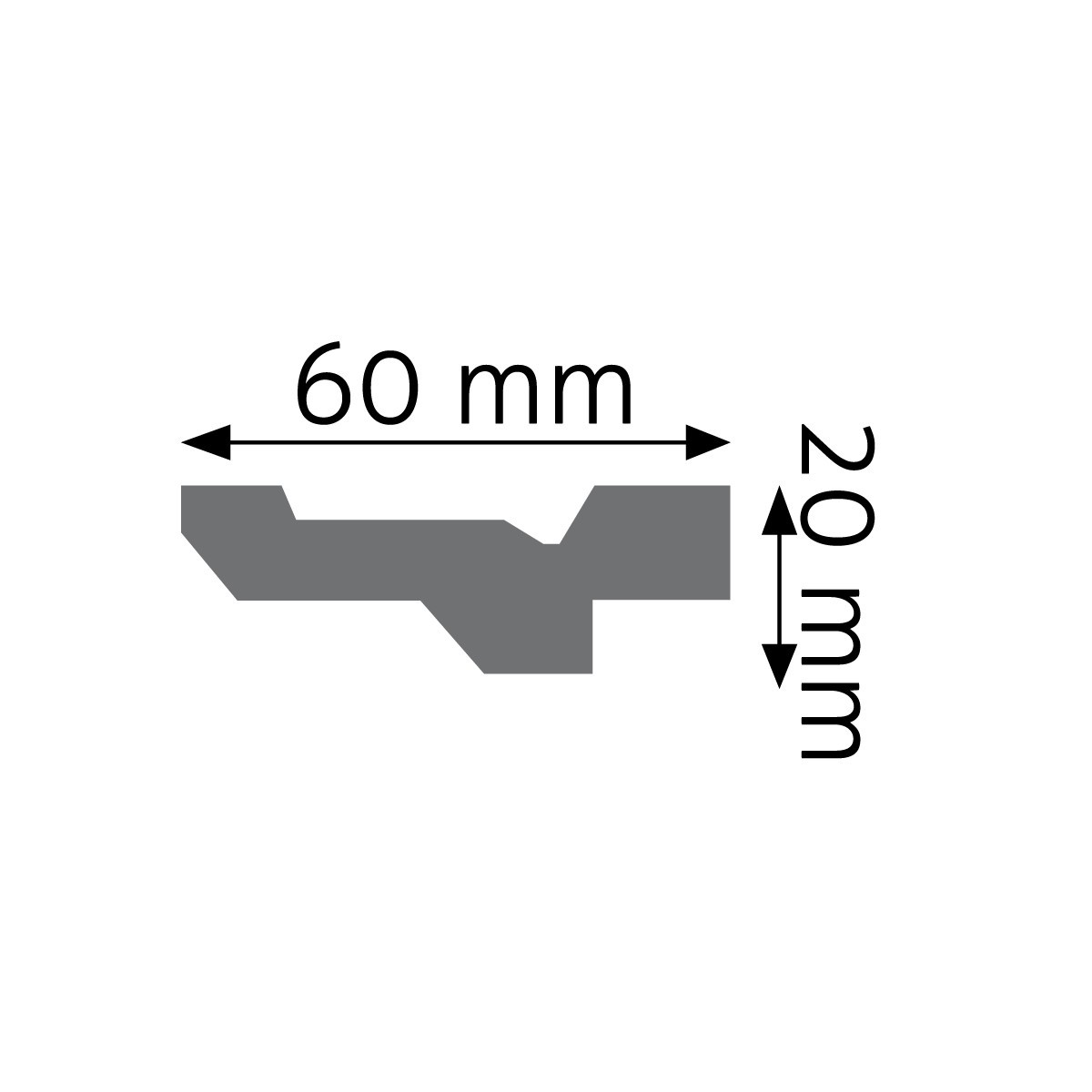 Listwa gzymsowa gładka Creativa LGG-23