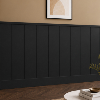 Boazeria ścienna LOFT do malowania - długość 200 cm, wysokość 114,5 cm + Farba czarny RAL9004