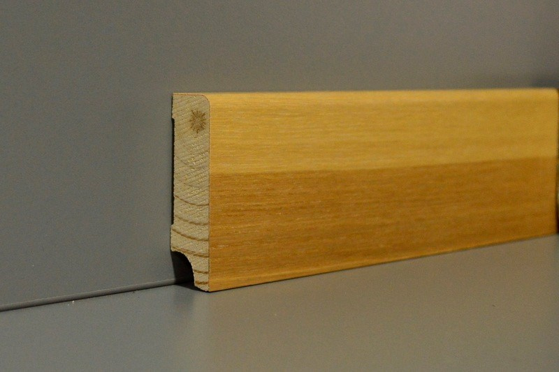 Listwa przypodłogowa fornirowana lakierowana CP58 (240 cm x 5,8 cm x 1,6 cm) jesion ciemny