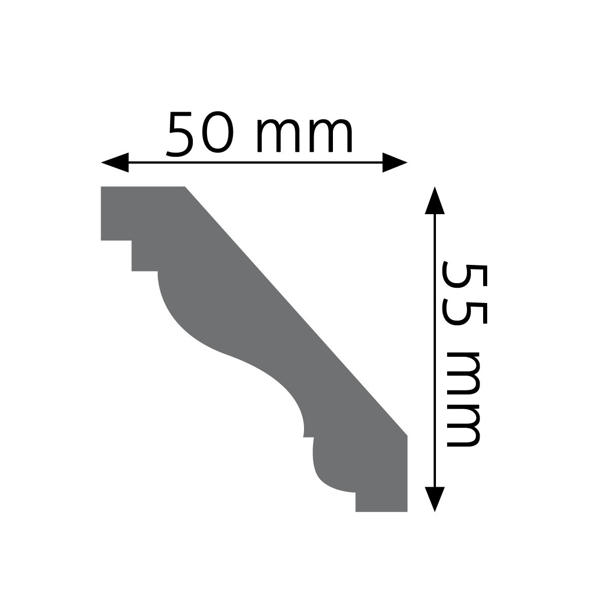 Listwa gzymsowa gładka Creativa LGG-16