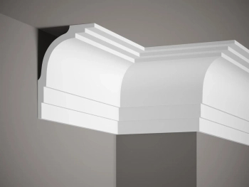 Listwa przysufitowa styropianowa MDB104 biała wym. 200 x 12.4 x 16.5 cm, z ProFoam