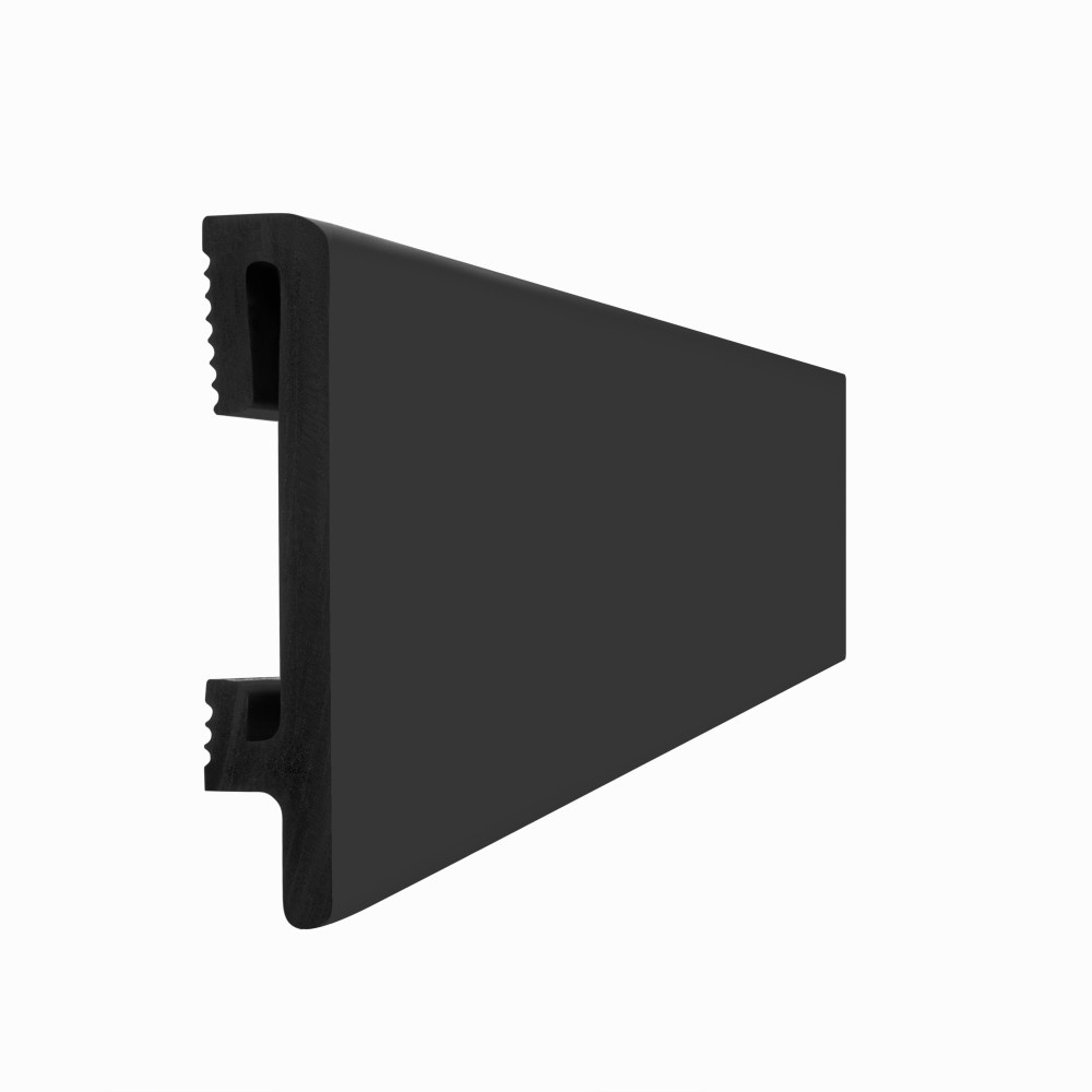 Listwa przypodłogowa Premium Floor Durofit PF080B czarna 8 cm