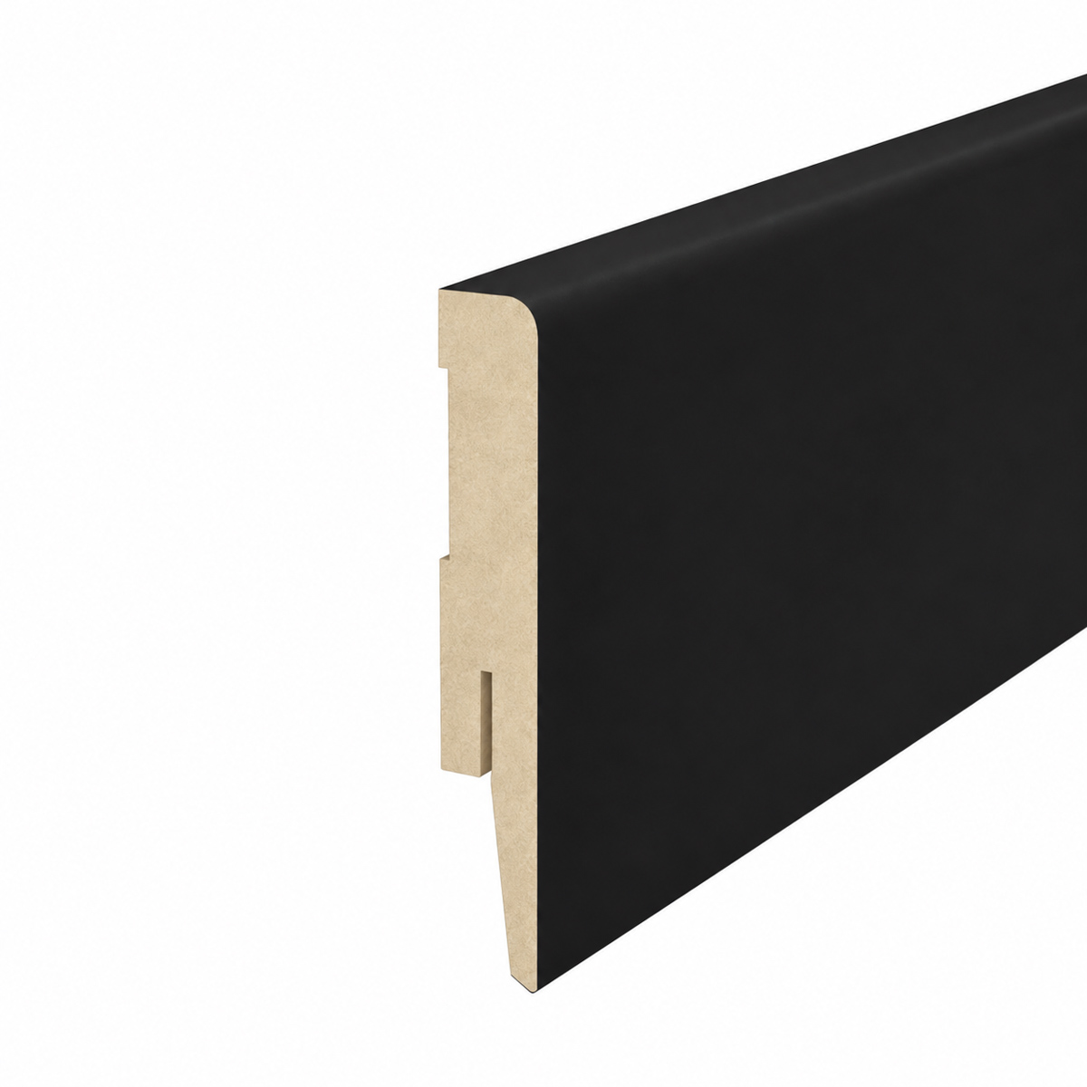 Listwa przypodłogowa MDF TRIO R5, Czarny Mat, 10cm
