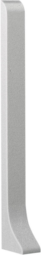 Zakończenia listwy przypodłogowej Creativa LP80 odcień aluminium Lewe+Prawe