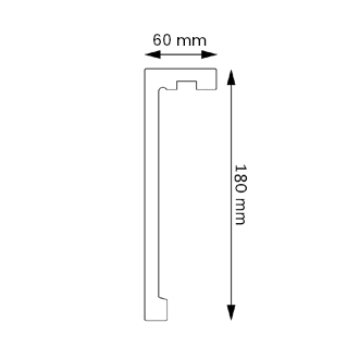 LK-04 Maskownica do Karnisza, listwa gzymsowa Creativa LIGHTBLOCKER