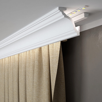 Listwa karniszowa Mardom Decor MD213 biała wym. 200 x 8.1 x 8.1 cm, z PolyForce