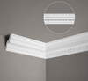 Listwa sufitowa MDA002 biała wym. 200 x 8.8 x 7.9 cm, z ProFoam