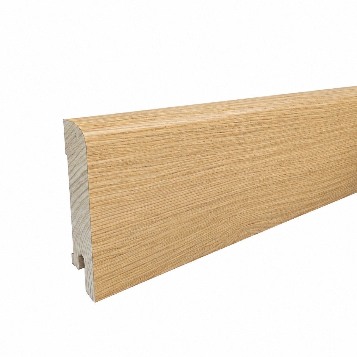 PRÓBKA 20 CM - Listwa przypodłogowa drewniana 70x15 mm - dąb lakierowany