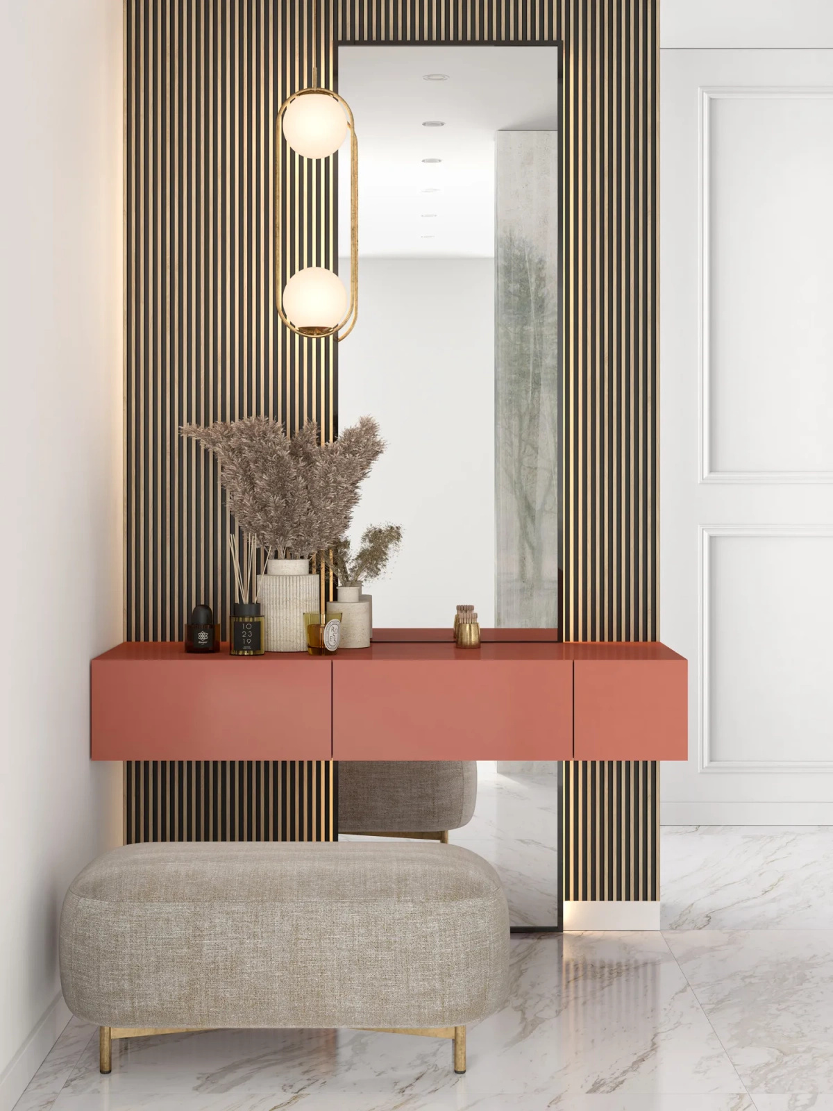 Lamela ścienna Dąb Jasny L0102 wym. 270 x 1.2 x 12 cm, z PolyForce, kolor jasny dąb