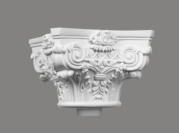 Nasada kolumny C1001-2W biała wym. 33 x 33 x 24.5 cm, z ProFoam