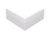 Narożnik zewnętrzny do listwy przypodłogowej lakierowany biały z wodoodporną powłoką ESTILO 8cm