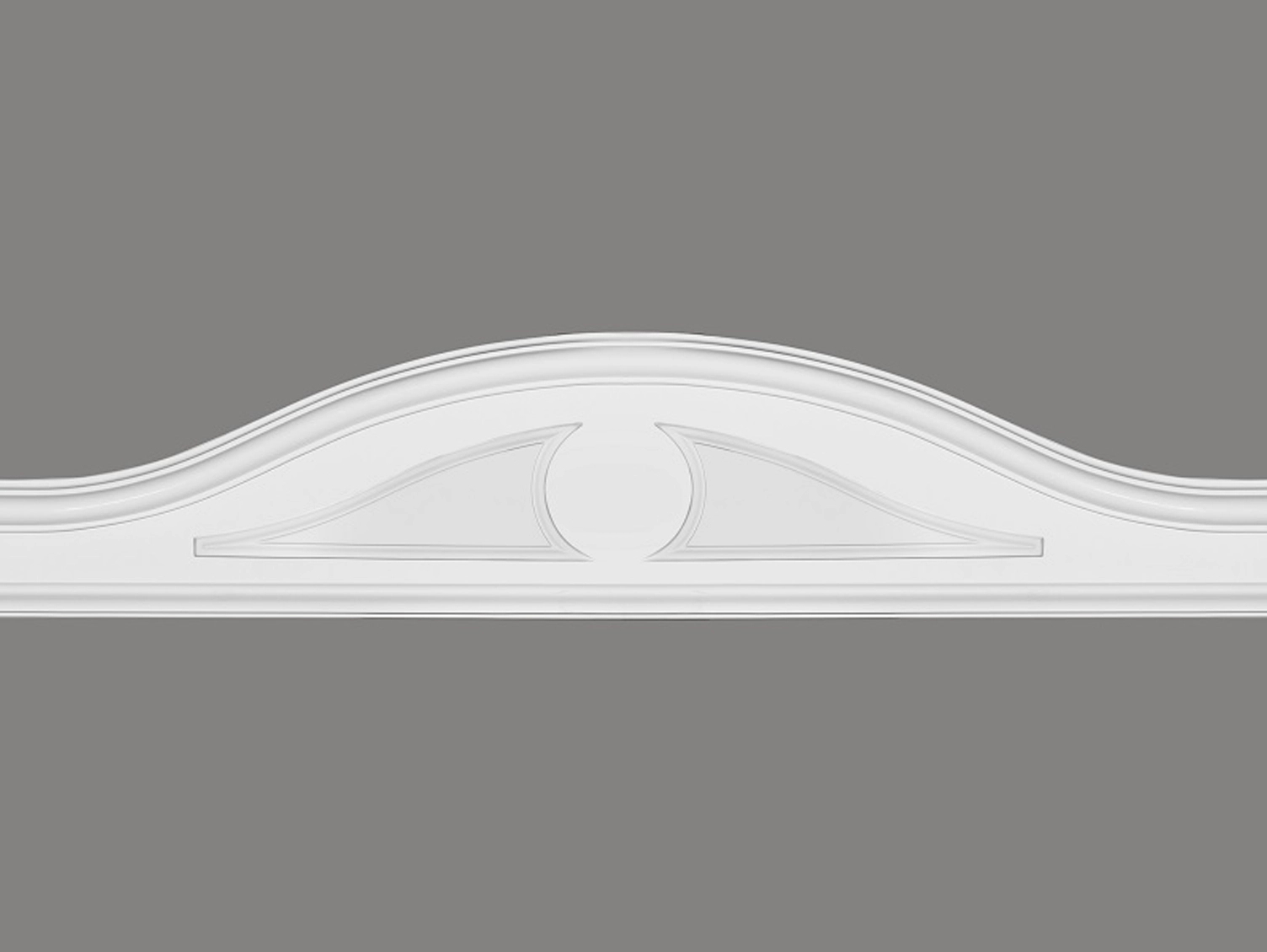 Dekoracyjny portal nad drzwi D3515 biały wym. 31.5 x 0.6 x 11 cm, z ProFoam