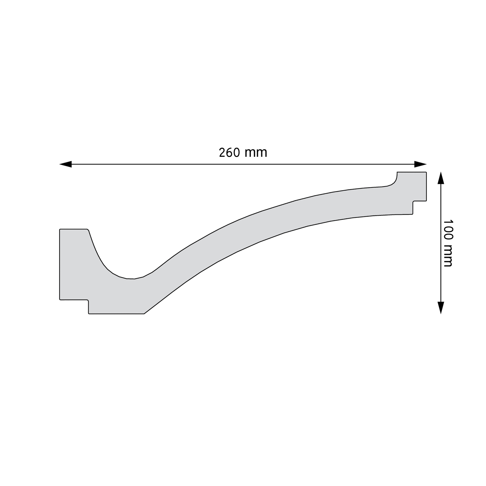 Listwa gzymsowa gładka Creativa LGG-56