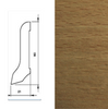 Drewniana listwa przypodłogowa lakierowana 60/22  (240 cm x 6 cm x 2,1 cm) Buk Jasny