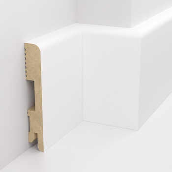 Listwa przypodłogowa MDF lakierowana biała FOGE LB1 - 10cm