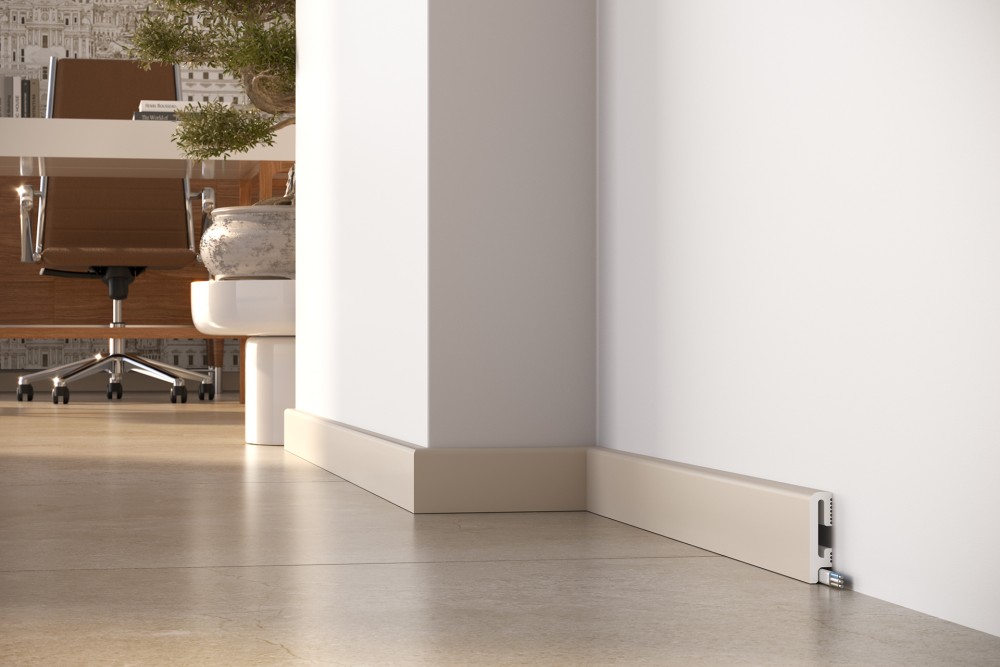 PRÓBKA 20 cm - Listwa przypodłogowa Premium Floor Durofit PF060K kolor kaszmir 6 cm