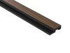 Zakończenie lameli Dąb Ciemny L0204RT wym. 200 x 1.2 x 4.5 cm, z PolyForce