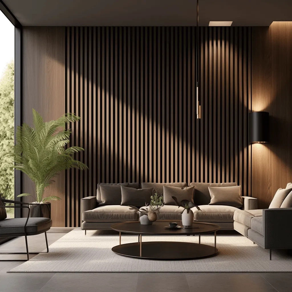 Lamela ścienna Dąb Ciemny L0304T, wymiary 200 x 2 x 11.5 cm, z PolyForce, kolor ciemny dąb